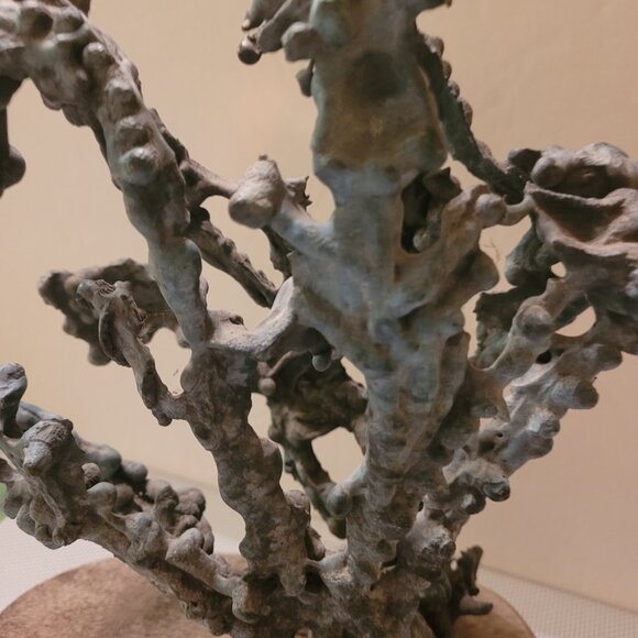 UNIQUE ORGANIC PIECE OF ART! Cast Bronze Ant Hill Sculpture - VINTAGE- BRUTALIST - Picture 11 of 16